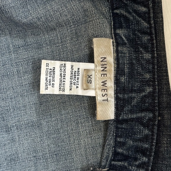 Nine West Fitted Denim Blazer - Picture 4 of 6